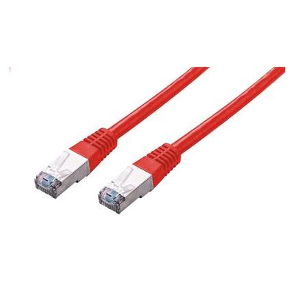 C-Tech patchcord Cat5e cable, FTP, red, 0.5m (FTP, CAT5e, 0.50 m) (8954125014737)
