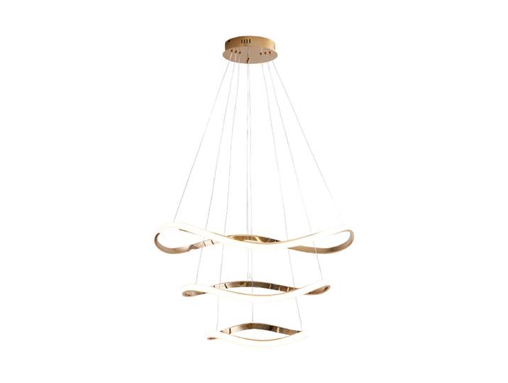LED Design Pendellampe „Naos“ 3-flammig Roségold-Finish Schuller
