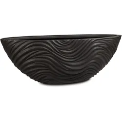 Curved River Tischgefäß GFK Black Iron