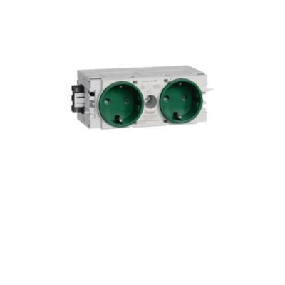 Tehalit Steckdose 2-fach gr GS2000 mgn GS20006029