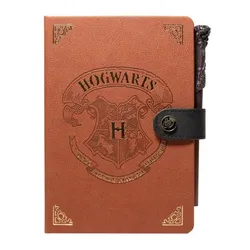 Harry Potter - Notizbuch A5 / Notizbuch s perem ve tvaru hůlky