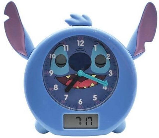 Wecker LEXIBOOK "Mein pädagogischer Nachtbegleiter Stitch", Baby, blau, Wecker Wecker blau Einheitsgröße