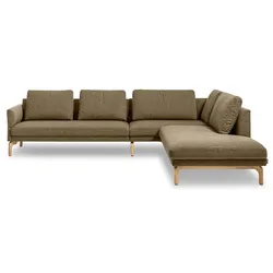 Segmüller Werkstätten Ecksofa Silenzio04 Stoff Braun