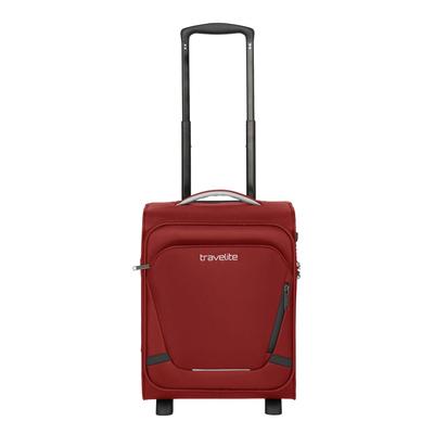 Handgepäck-Trolley TRAVELITE "JETPACK Wings 2 Cabin Handgepäck Koffer", Gr. B/H/T: 30cm x 40cm x 25cm 25 l, rot, Polyester, unifarben mit Farbeinsätzen, Koffer, Weichgepäck, passend für Eurowings und viele gängige Airlines
