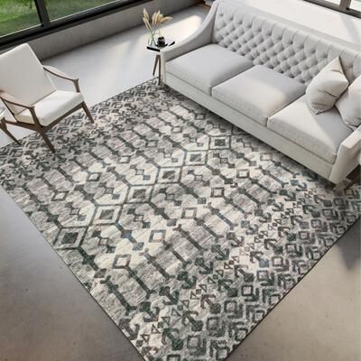 Addison Rugs Indoor/ Outdoor Addison Bravado Morroccan Washable Area Rug
