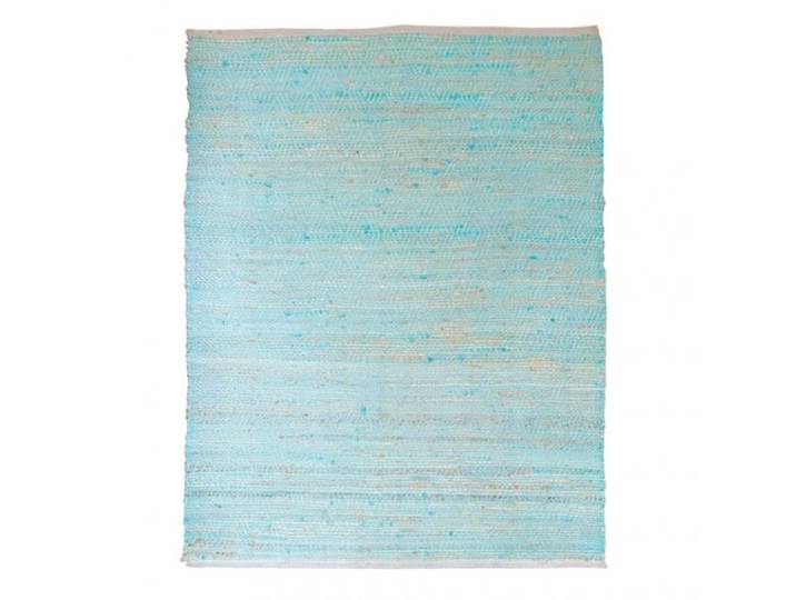 Tapis 120x180 bleu en coton et chanvre fibre tressée naturelle - DEVI Meubletmoi