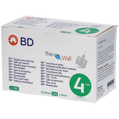 BD Thin Wall Pen-Nadeln 0,23 32 Gx4 mm 100 St Kanüle