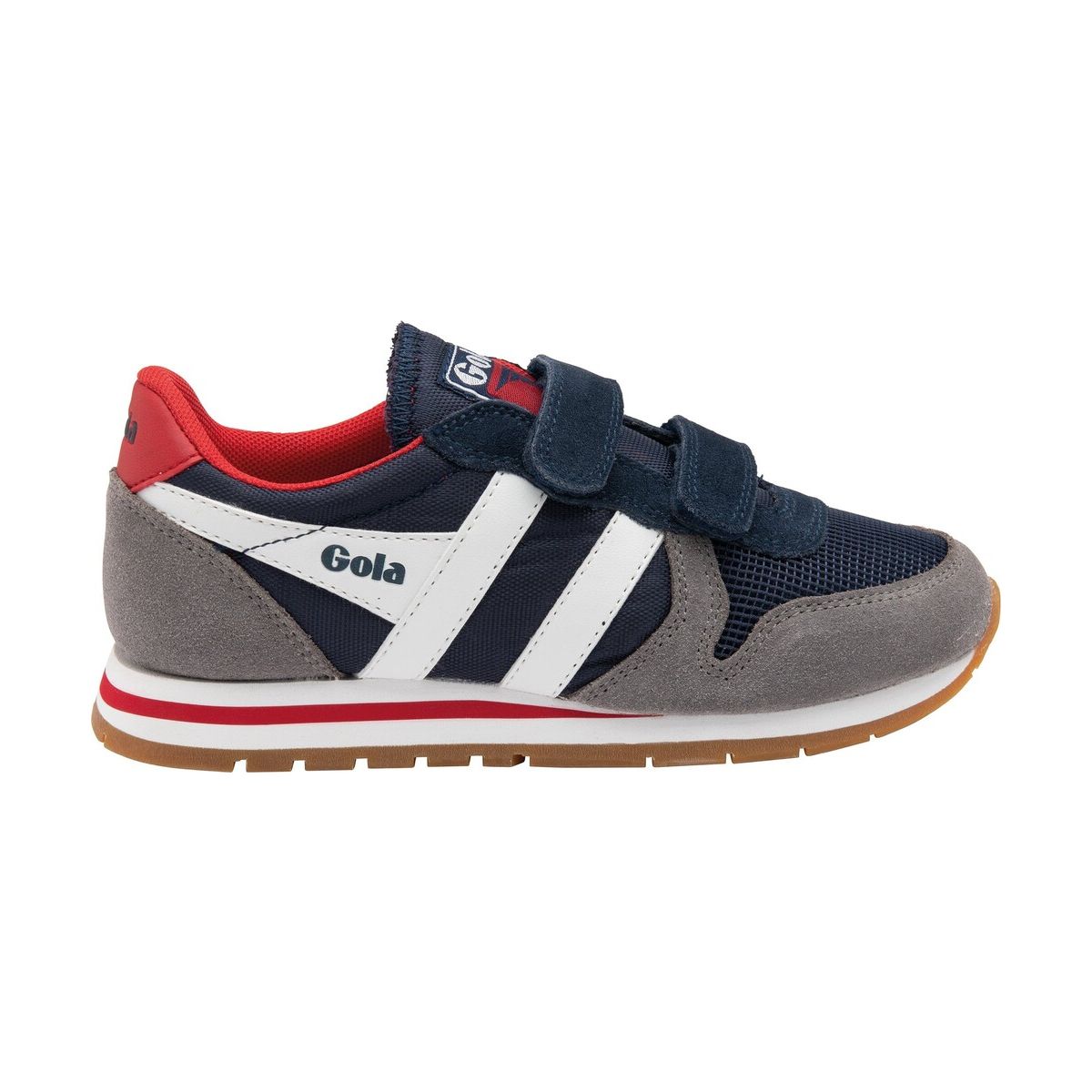 Gola Daytona Strap Sneaker Kids nash/ash/white/red (ZE) 8 CKA159-ZE-8-nashashwhitered