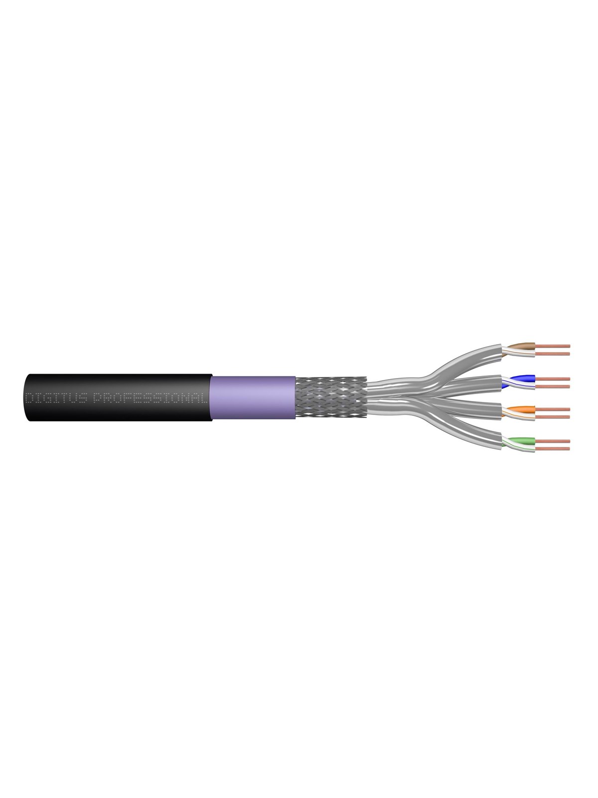 DIGITUS CAT 7 S-FTP - 100m - Schwarz - 100m