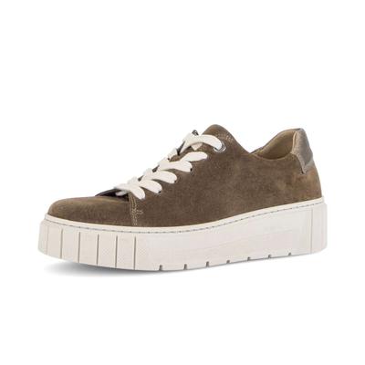 Sneaker GABOR "Sneaker low", Damen, Gr. 38, braun, Schuhe Sneaker
