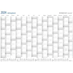 STAEDTLER Jahresplaner 2024 Lumocolor, A3, trocken abwischba