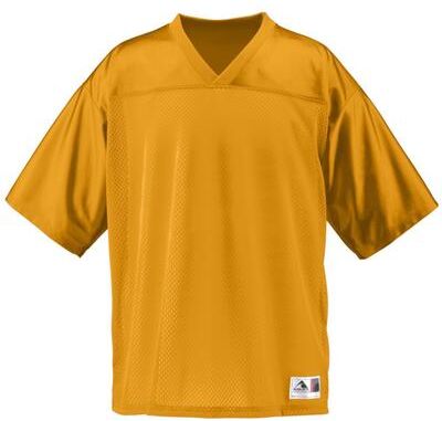 Augusta Sportswear 257 Athletic Stadium Replica Jersey T-Shirt in Gold size Small   Polyester Mesh