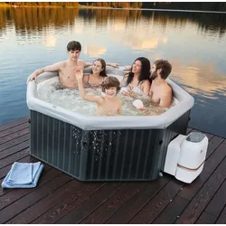 MSpa Whirlpool TUSCANY XXL 2026 - 193cm FRAME Outdoor Indoor Pool F-TU062W inkl. App, UVC