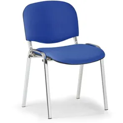 Konferenzstuhl VIVA, Chromfüße, blau