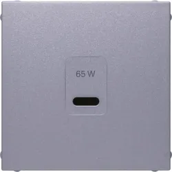 Berker 48601404 Zentralstück für USB Serie B.x, aluminium matt, lackiert