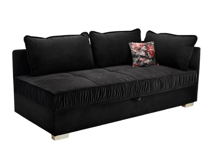 Schlafsofa LINA 207 cm schwarz