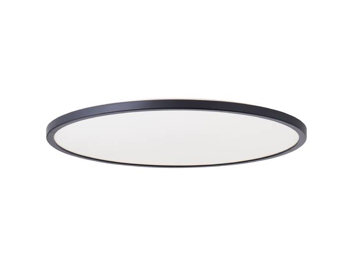 BRILLIANT LED Panel Brennan , schwarz (schwarz, weiß), Ø 54cm H: 2cm, 1 Stk., Leuchten, LED Panel, D 54 cm, 4000 lm, 3-Stufen dimmbar, 4000 K, IP44, LED Panel