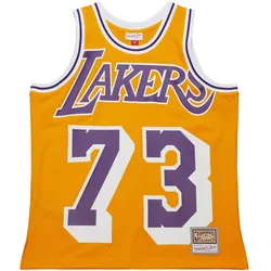 Mitchell & Ness, Herren, Sportshirt, Swingman Mesh Jersey Los Angeles Lakers Dennis Rodman - XXL (XXL), Gold, XXL