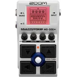 Zoom Effektgerät MS-50G+ MultiStomp Pedal mit Klinkenkabel (Gitarre), Effektpedal, Weiss