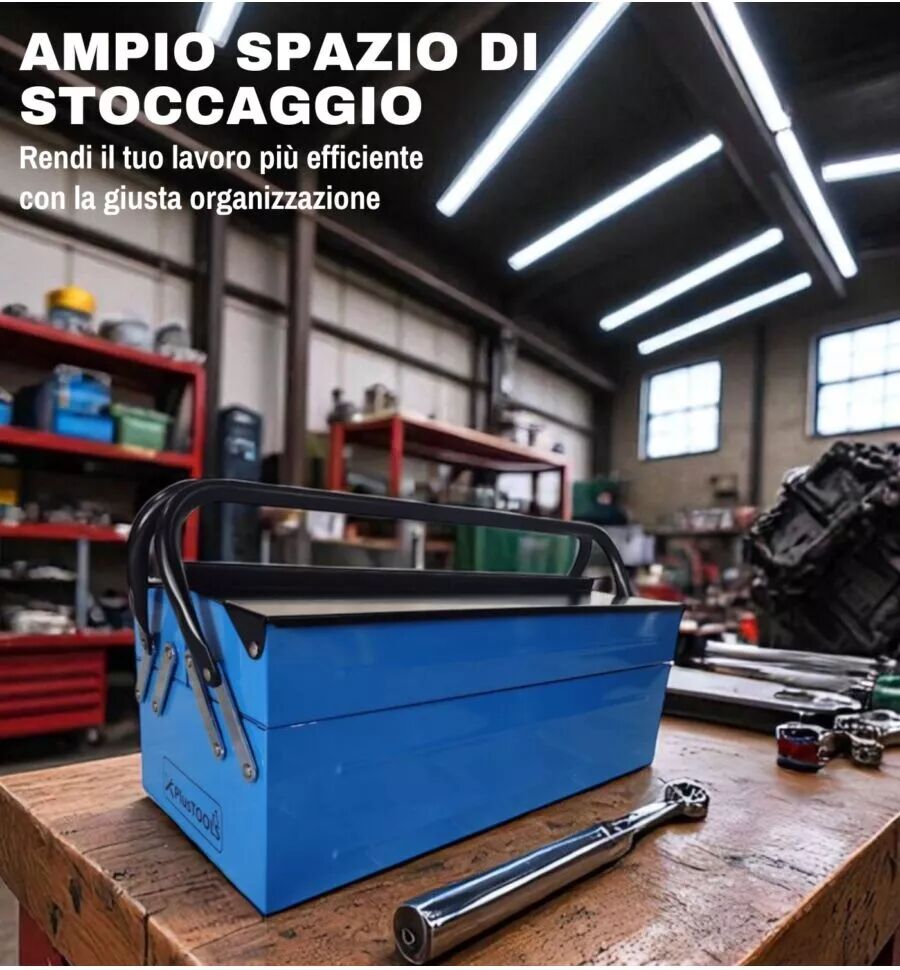 Easy System CASSETTA PORTA ATTREZZI 3 SCOMPARTI