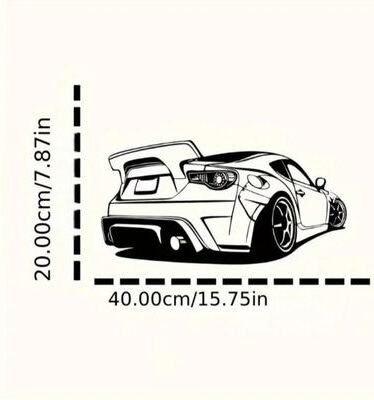 Useful Little Things Metal Racing Car Wall Art Durable Sports Automobile Decor Sculpture For Kids Room Home Display n