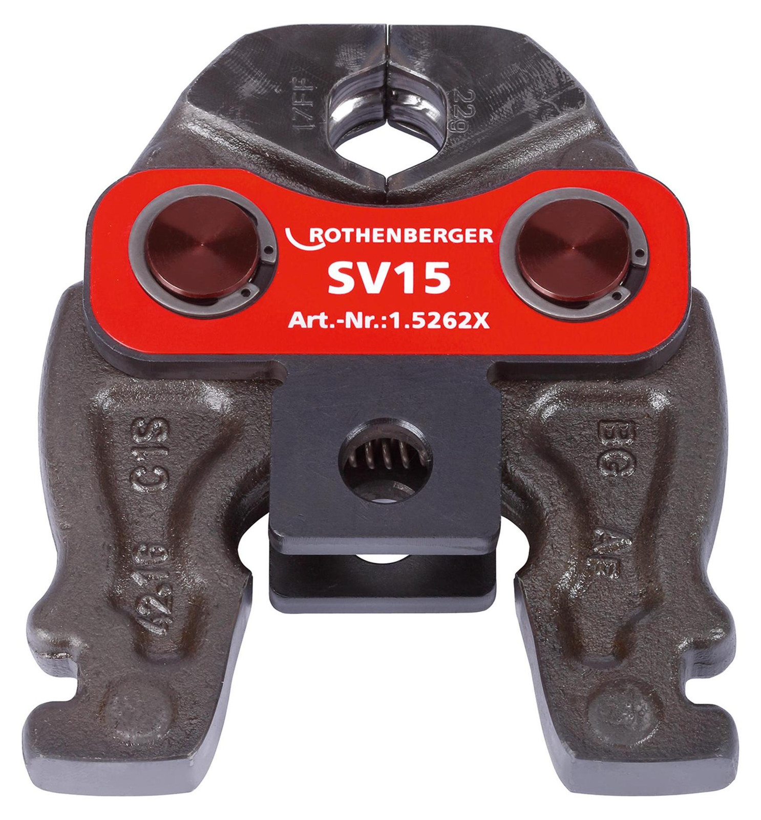 Rothenberger Persbek Compact M 15 mm, systeem V / SV, voor metaal en niet-metaal - 015262X
