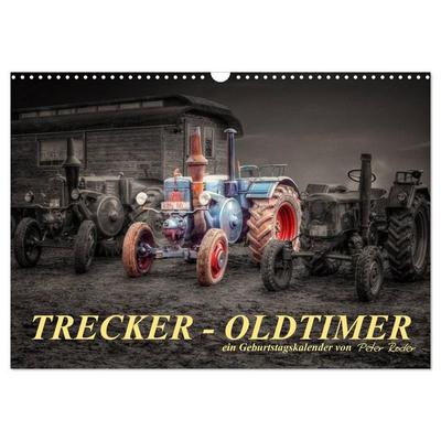 Trecker - Oldtimer / Geburtstagskalender (Wandkalender 2027 DIN A3 quer), CALVENDO Monatskalender