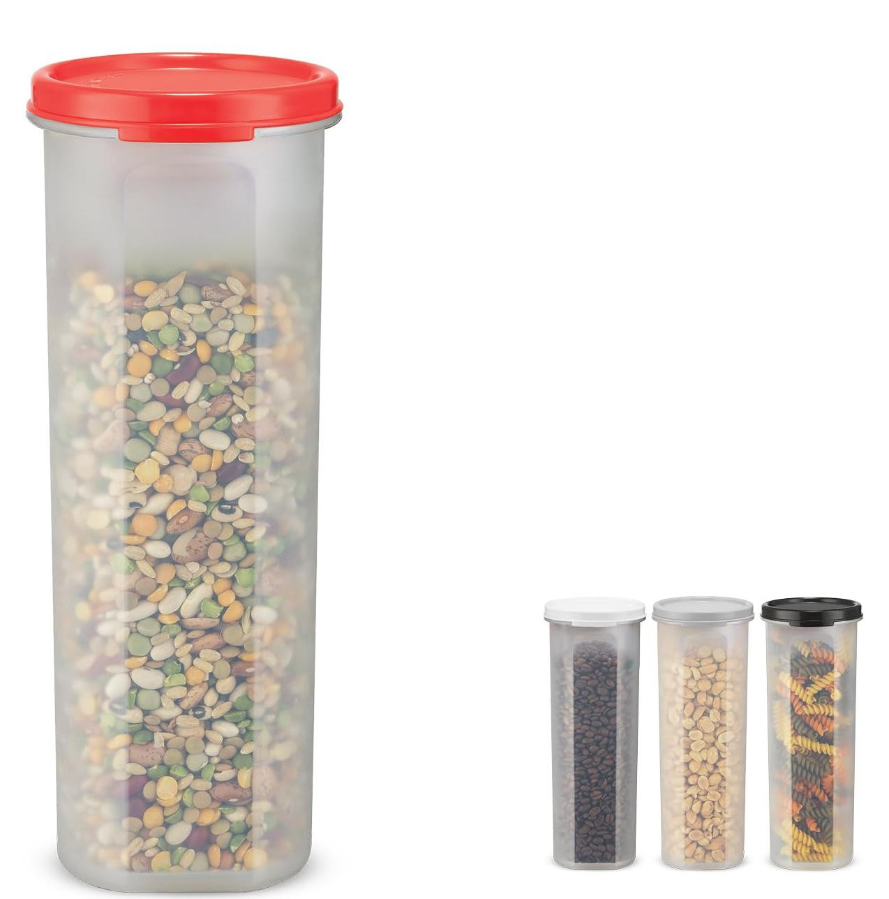 Dripio Pasta-opslagcontainer, 30 oz, luchtdicht, BPA-vrij, rood