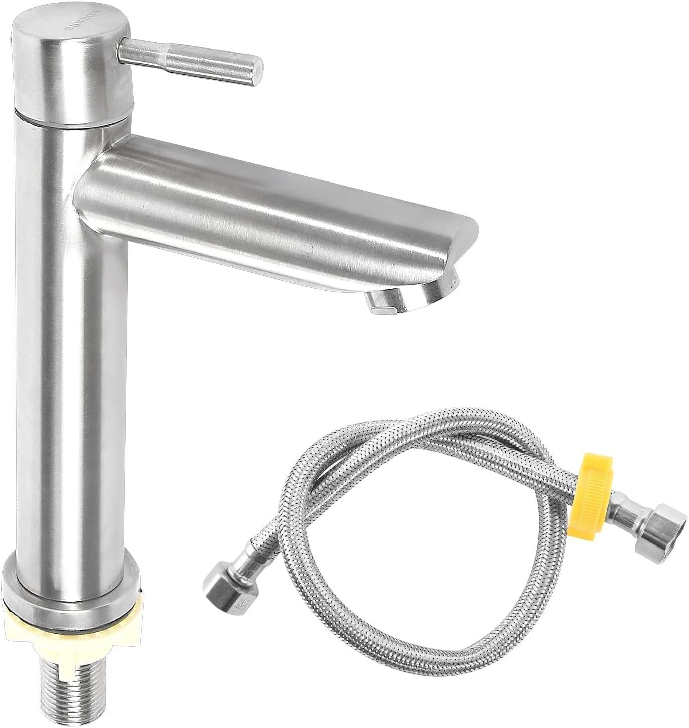 Merkloze RVS koudwaterkraan voor de badkamer, 60 cm