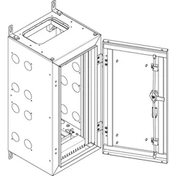 ABN NT14E Wandgehäuse geerdet IP55 BxHxT: 340x690x340mm
