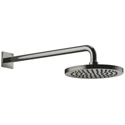 Dornbracht Regenbrause mit Wandanbindung SERIENSPEZIFISCH Dark Chrome 220 mm - 9 l/min Durchfluss, Leerlauf-Funktion, Antikalk-System