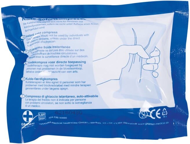 Gramm Medical Compresse froide instantanée, auto-activable, 130 x 100 mm (324.030.10000)