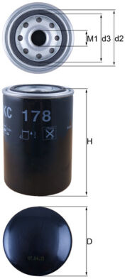 Mahle Kraftstofffilter Kc178 Für Daf