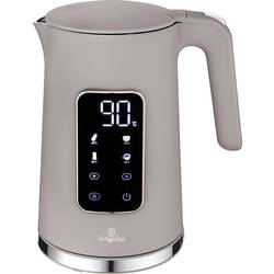 BerlingerHaus Wasserkocher BPA-frei, Cool-Touch-Gehäuse, digitaler Timer, LCD-Display, Temperaturvorwahl, Überhitzungsschutz Taupe Fassungsvermögen: 1.7 l BH/9736