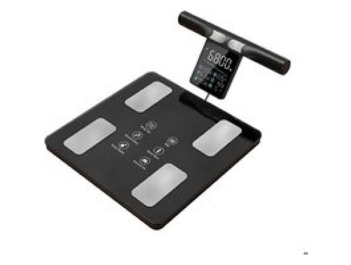 Pèse-personne intelligent huit électrodes balance impédancemètre écran couleur Bluetooth analyse 50 données corporelles