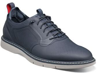 Stacy Adams Synchro - Mens 8 Navy Oxford Shoes Medium
