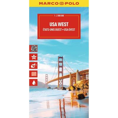 MARCO POLO Reisekarte USA West 1:2 Mio., Sonstige von Marco Polo, MairDuMont, 978-3-575-02295-0