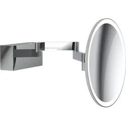 Vision Kosmetikspiegel mit 5x Vergrößerung Chrom für Wandmontage