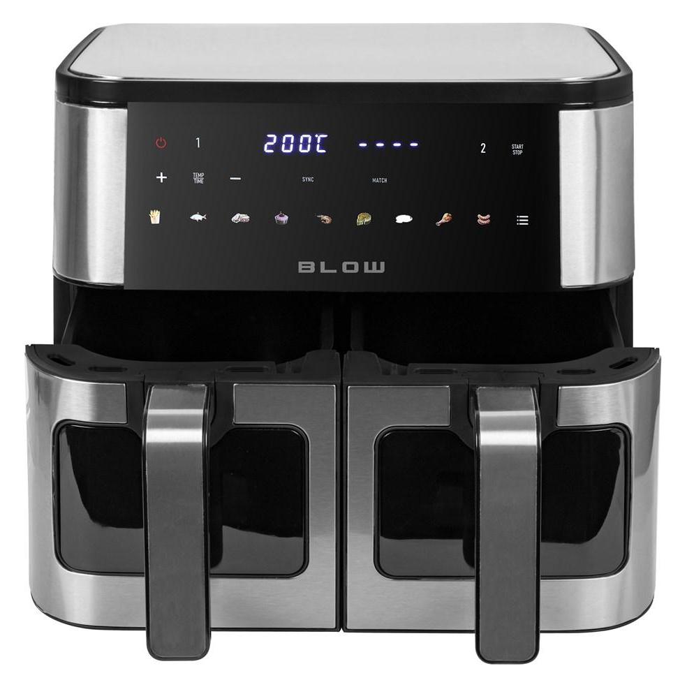 Blow 44-601# Air fryer frytkownica beztłuszczowa 2500w 9l dwukomorowy (9 l) (44-601#)