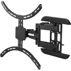 Hama TV-Wandhalterung, schwenkbar, neigbar, ausziehbar, 229 cm (90") bis 50 kg (Wand, 50 kg, 37" - 90"), TV Wandhalterung, Schwarz