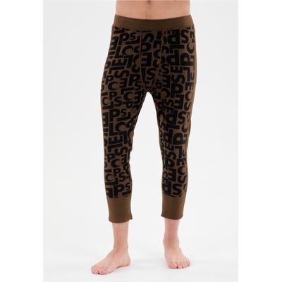 Thermohose SLOPE "Rei", Herren, Gr. XS, US-Größen, braun (schwarz, braun), 100% Polyester, bedruckt, lang, Hosen Thermohose, für Komfort und Bewegungsfreiheit
