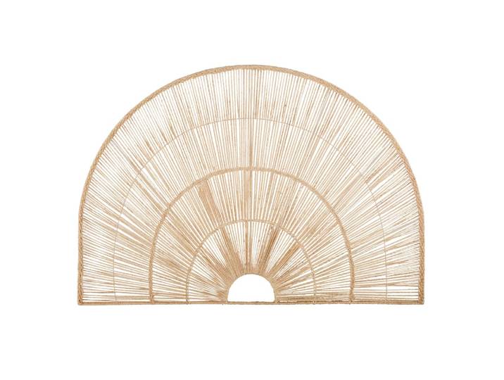 Tête de lit murale en jute, 176x120 cm