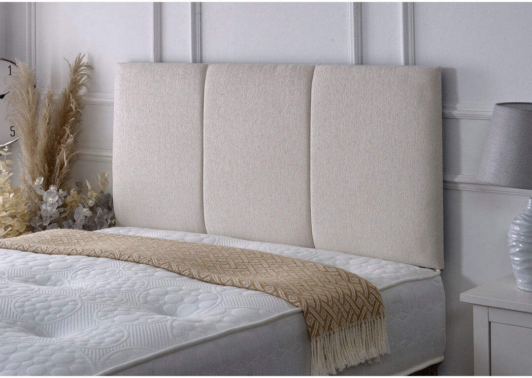 Ebern Designs Upholstered Chenille Headboard Stone Single (3')