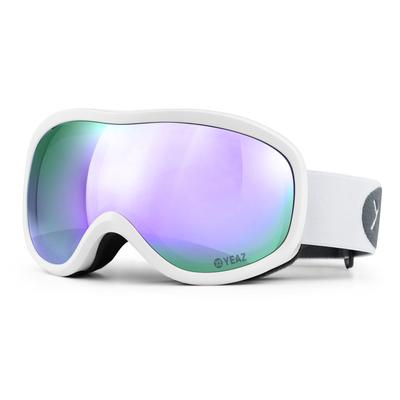 Skibrille YEAZ "Ski- und Snowboard-Brille violett/weiss STEEZE", lila, Sportbrillen