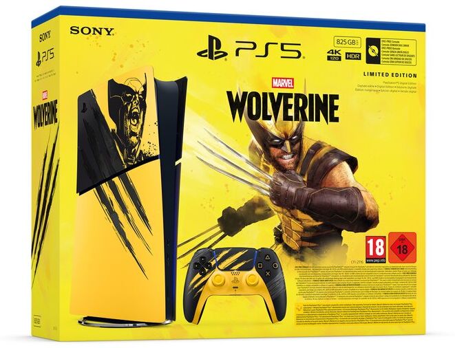 Sony CONSOLA PS5 SLIM DIGITAL WOLVERINE