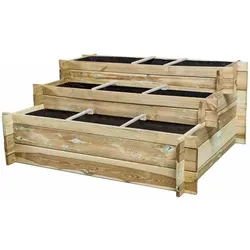 SIENA GARDEN Treppe Hugo Hochbeet-Treppe Hugo, 120x100x54 cm