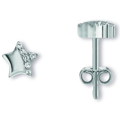 Paar Ohrhänger ONE ELEMENT "Zirkonia Stern Ohrringe Ohrstecker aus 925 Silber", silber, Ohrringe, Damen, Silber 925 (Sterlingsilber), Ihr persönliches Symbol – liebevoll gearbeitet für jeden Tag