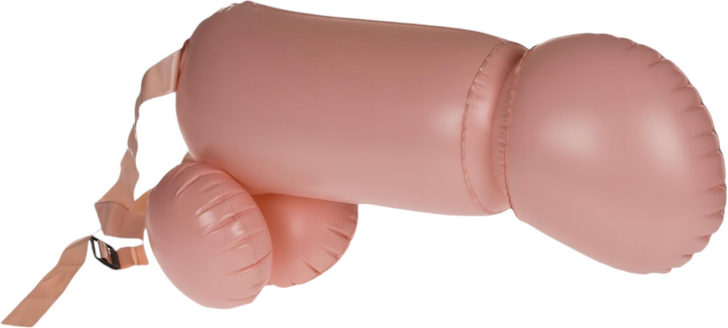 Out of The blue Cock Fighting - inflatable strap-on dildo (flesh-coloured)