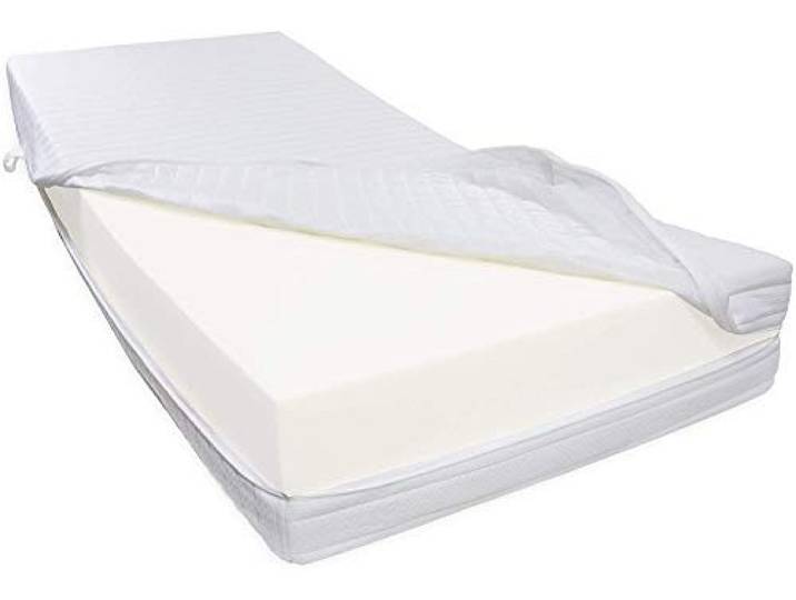 Dibapur® R45H6 Kaltschaummatratze SEHR FEST bis ca. 200 Kg Doppeltuchbezug Gesamthöhe ca. 25 cm (100 x 190 cm)