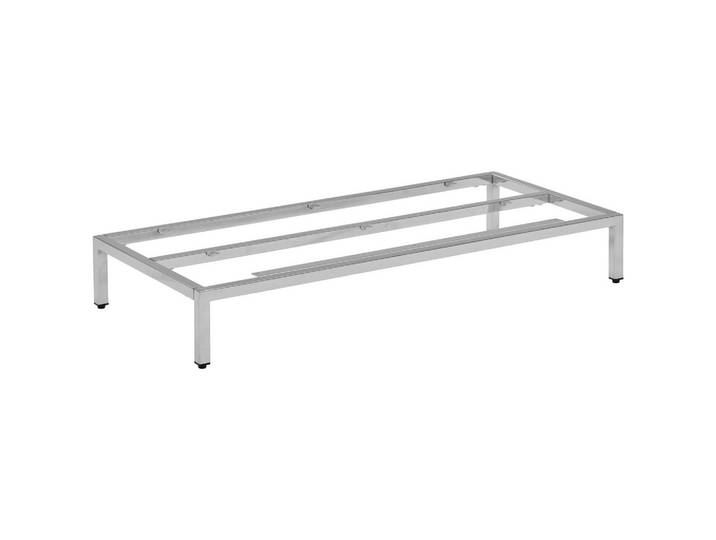 Novel Fussgestell, Chromfarben, Metall, 90x13x40.5 cm, Wohnzimmer, TV Möbel, Lowboards